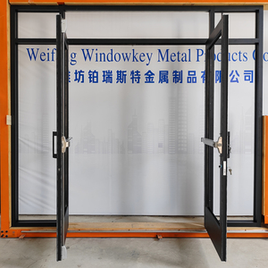 Commercial Aluminum Glass Door Reinforced Frame