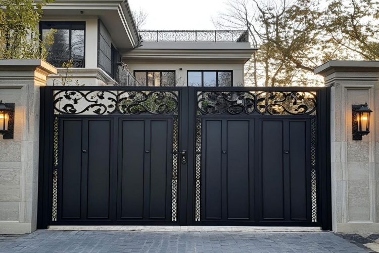 Security steel front door