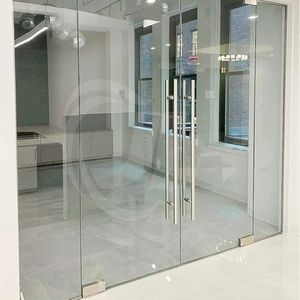 Modern Minimalist Design Exterior Aluminum Casement Door Impact Proof Glass Door