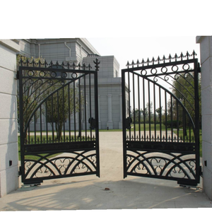 Villa Gate Designs Entrance Double Security Wrought Iron Door