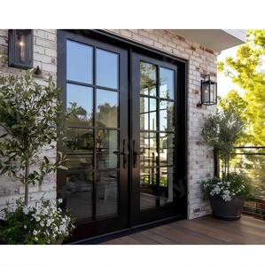 XIYATECH Waterproof Hurricane Impact Thermal Break Aluminum French Door