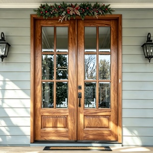 Hinged Aluminum Solid Wood Soundproof Front Door