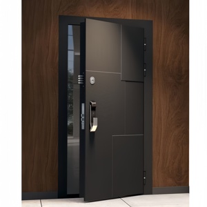 ZEKIN Customized Size Security Entrance Doors Exterior Residential Front Pivot Doors