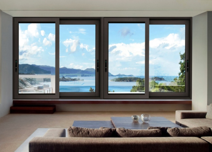 Space-saving aluminum sliding window