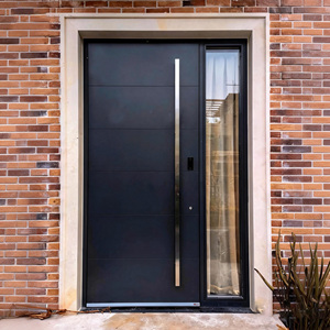 Steel Aluminum Entrance Safety Door Sliding and Opening Sound Insulation