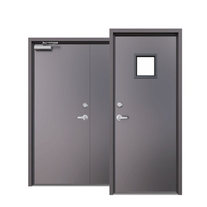 USA Standard Anti-Break Steel Front Entry Door Sound Insulation Metal Security Door With Multi-Point Lock