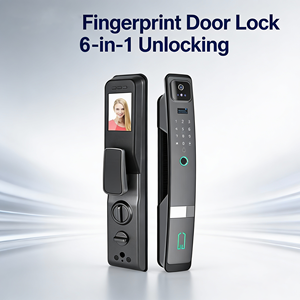 Cerradura Inteligente 6 in 1 TUYA 3D Face Recognition Smart Door Lock with Camera