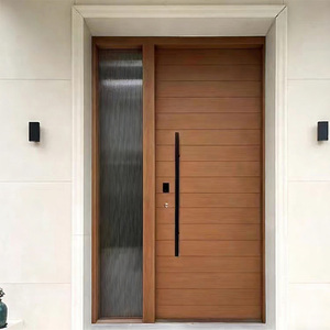 Hot Selling American and Australian Style Main Entrance Aluminum Alloy Safety Door Customized with Pictures