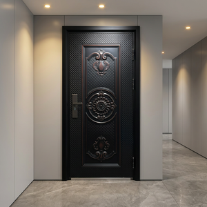 High End Pivot Armored Security Door Smart Digital Lock Anti Drill Villa Entrance