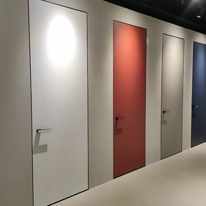 Frameless Interior Flush Concealed Invisible Door Aluminum Profile