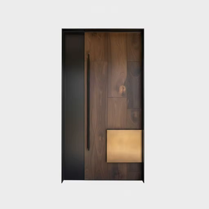 Residential Luxury Modern Pivot Main Entrance Door for Apartment Villa Exterior Front Door Digital Locking Aluminum Pivot Doors